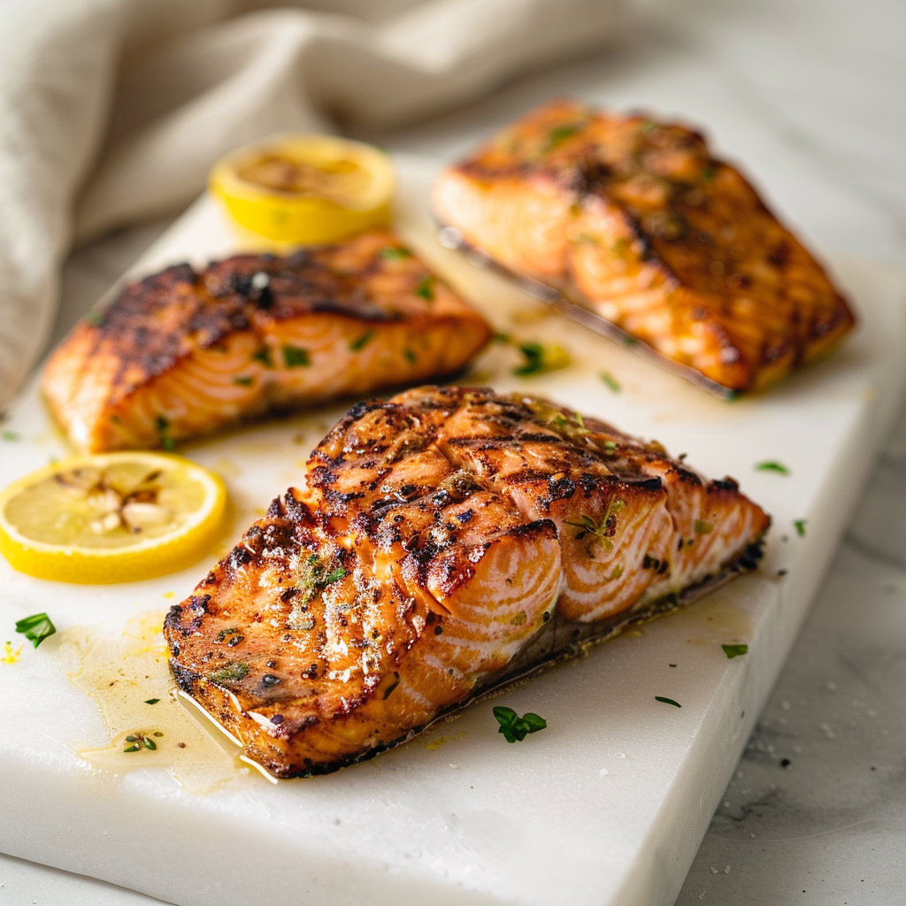 Blackened Lemon Garlic Salmon