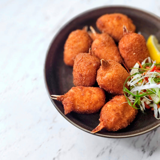 Breaded Crab Claw with Curry Mayo Dip