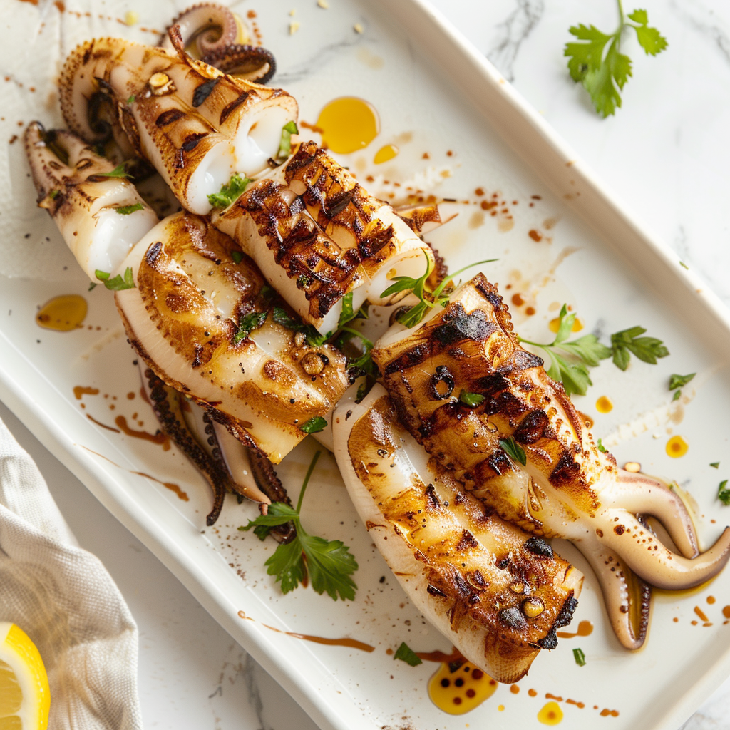 Mediterranean BBQ Squid