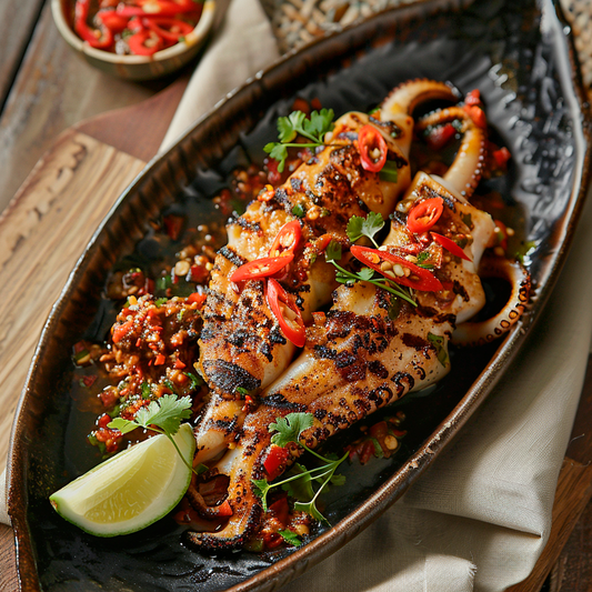 Grilled Sambal Squid