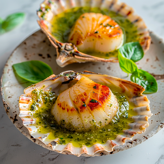 Pesto Scallop Halfshell